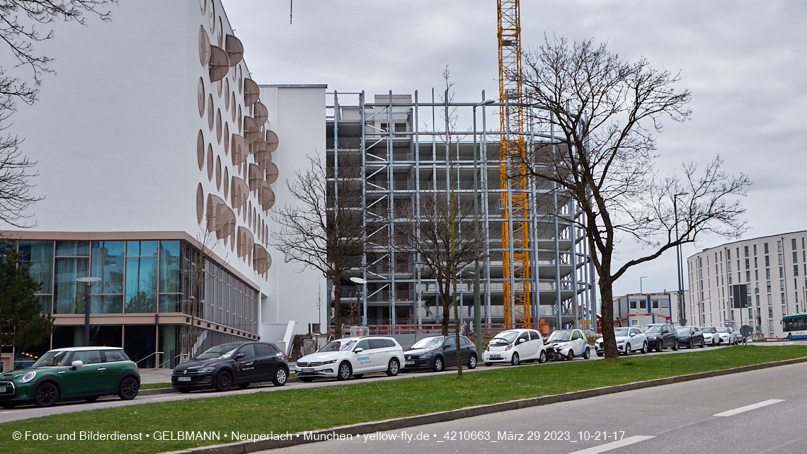 29.03.2023 - Baustelle REVO und Umgebung in Neuperlach